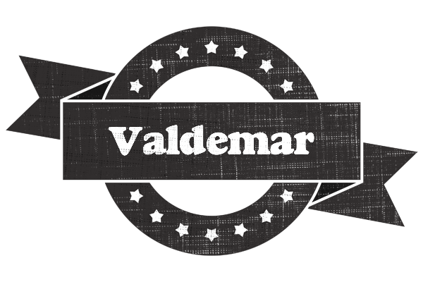 Valdemar grunge logo