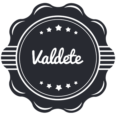 Valdete badge logo