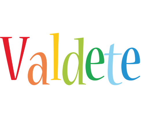 Valdete birthday logo