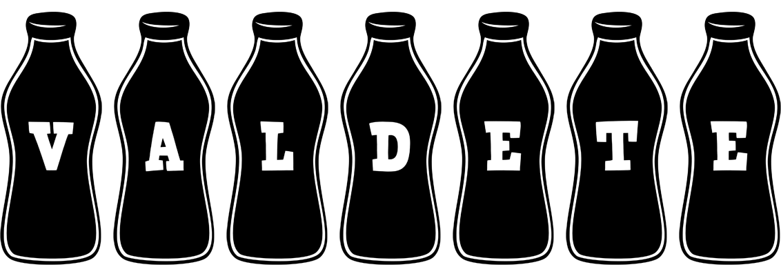Valdete bottle logo