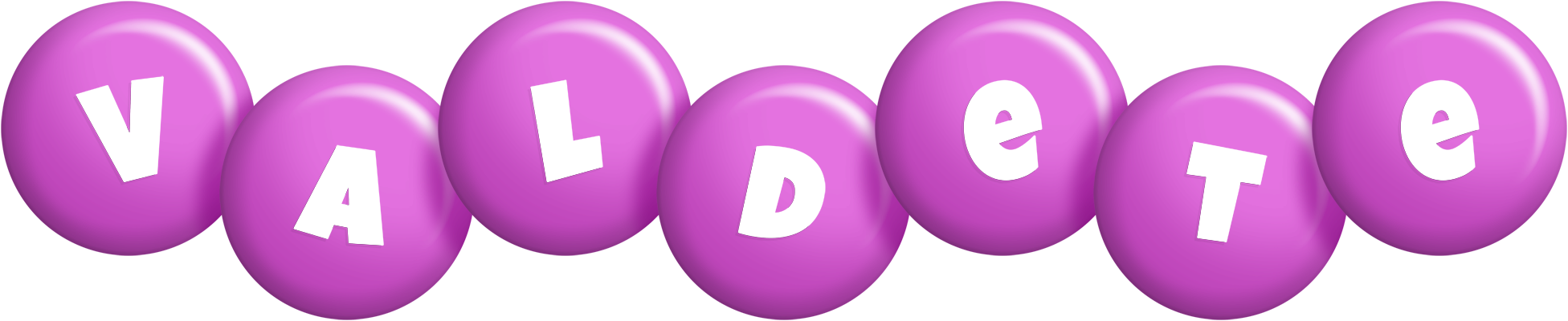 Valdete candy-purple logo
