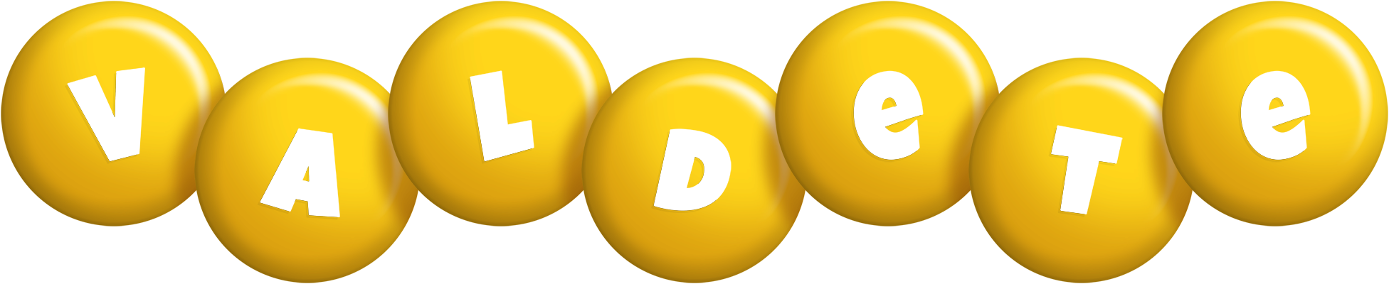 Valdete candy-yellow logo