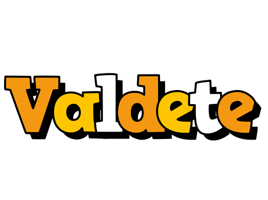 Valdete cartoon logo