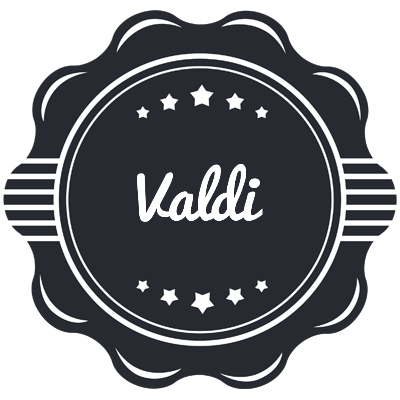 Valdi badge logo