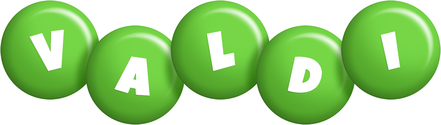 Valdi candy-green logo