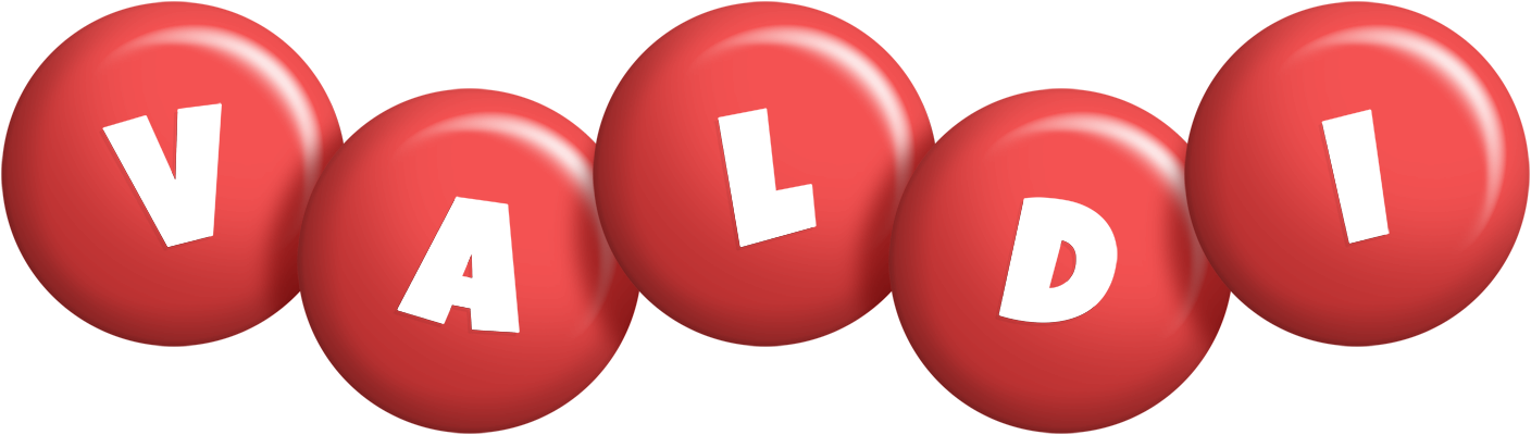 Valdi candy-red logo