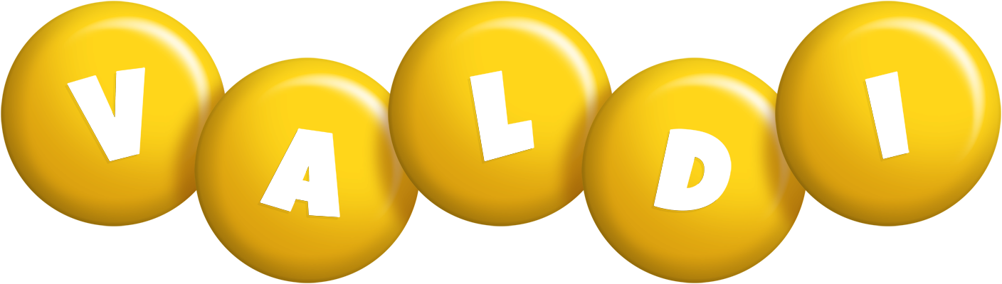 Valdi candy-yellow logo