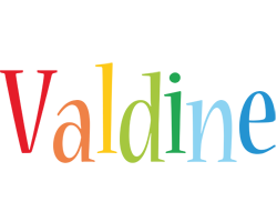 Valdine birthday logo