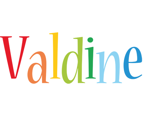 Valdine birthday logo
