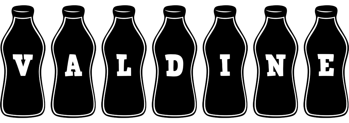 Valdine bottle logo