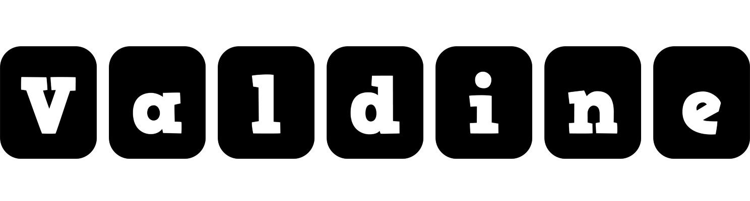 Valdine box logo