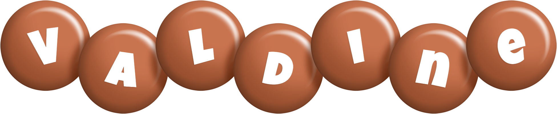 Valdine candy-brown logo