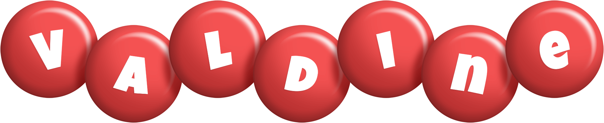 Valdine candy-red logo
