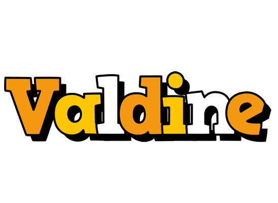 Valdine cartoon logo