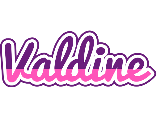 Valdine cheerful logo