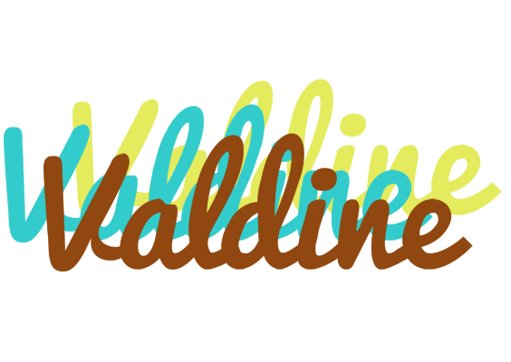 Valdine cupcake logo