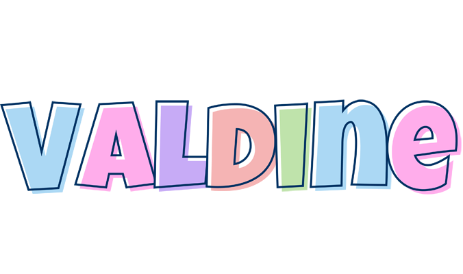 Valdine pastel logo