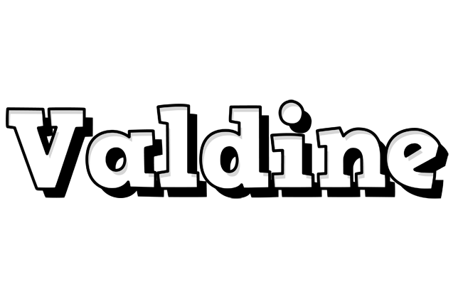 Valdine snowing logo