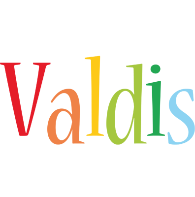 Valdis birthday logo