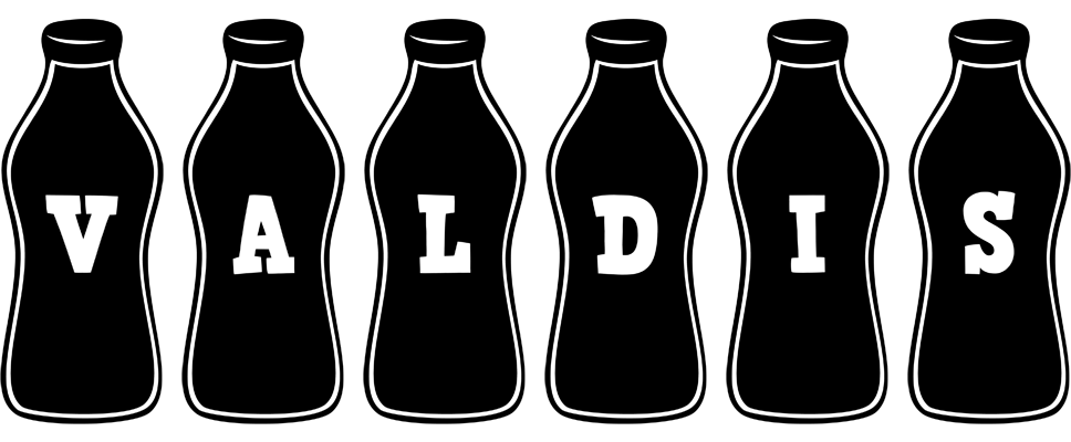 Valdis bottle logo