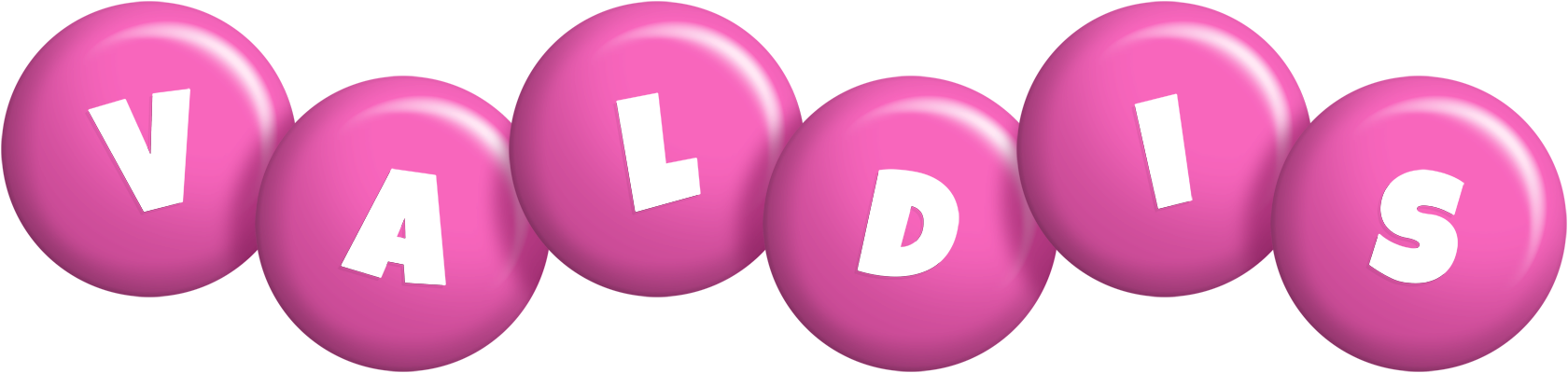 Valdis candy-pink logo