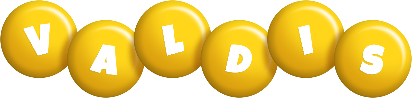 Valdis candy-yellow logo