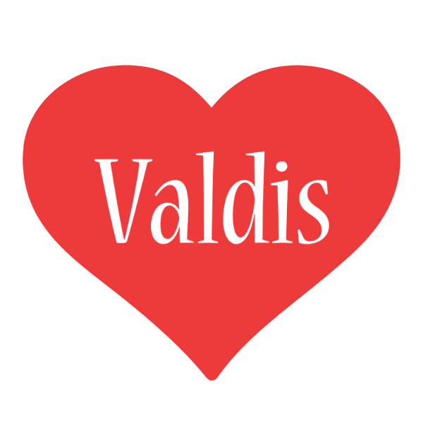 Valdis love logo
