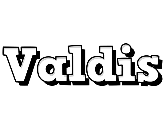 Valdis snowing logo