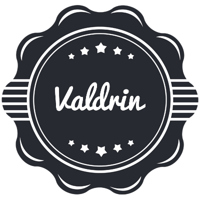 Valdrin badge logo