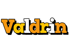 Valdrin cartoon logo