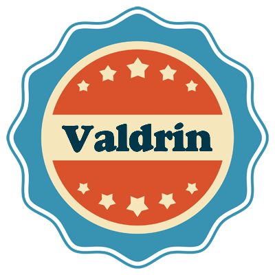 Valdrin labels logo