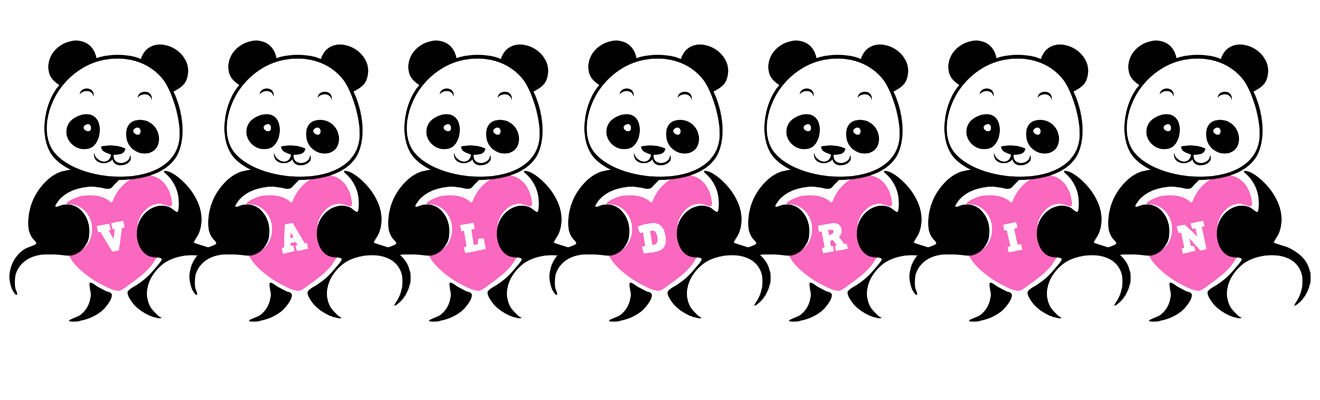 Valdrin love-panda logo