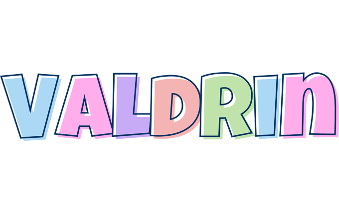 Valdrin pastel logo