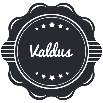 Valdus badge logo