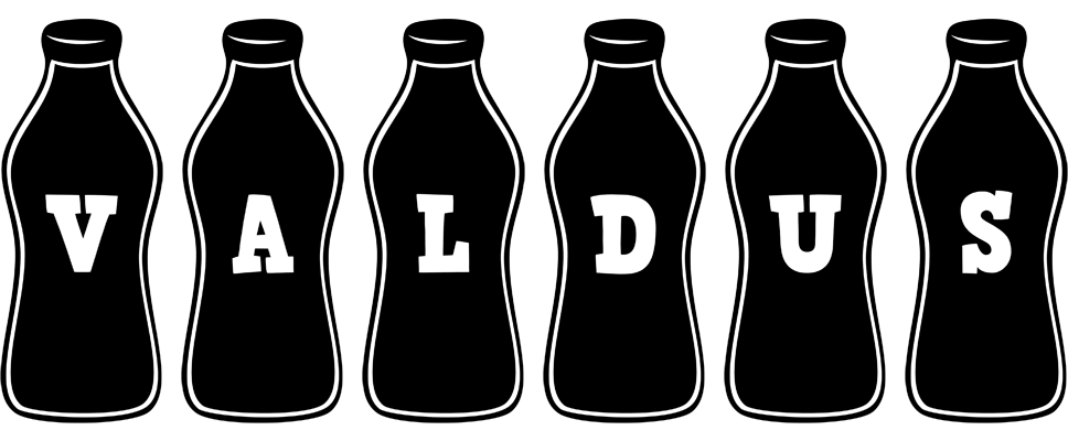 Valdus bottle logo