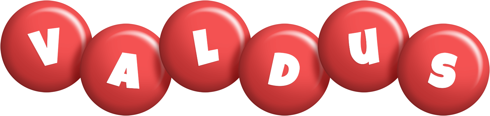 Valdus candy-red logo