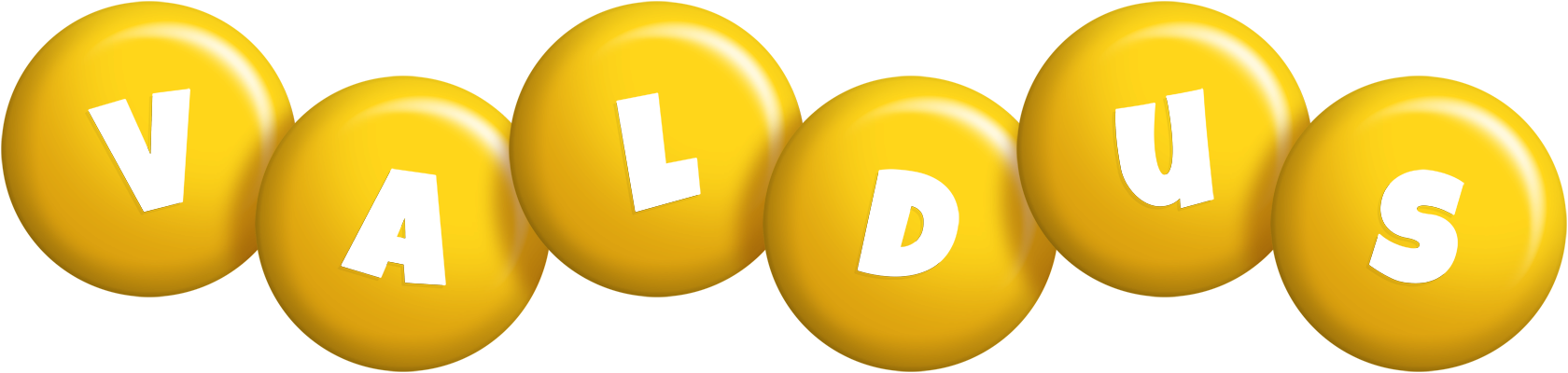 Valdus candy-yellow logo