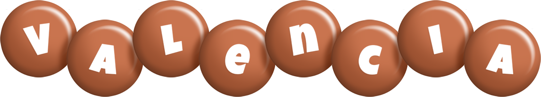 Valencia candy-brown logo