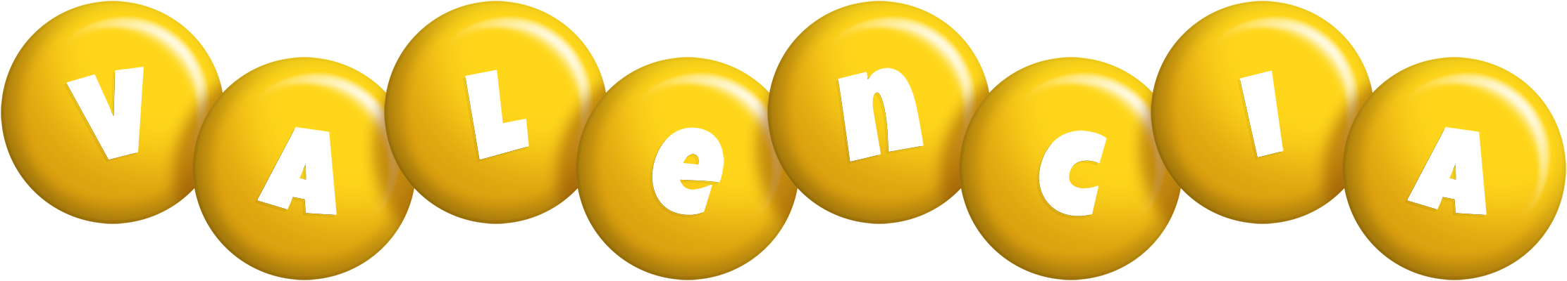 Valencia candy-yellow logo