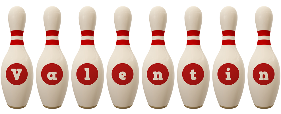 Valentin bowling-pin logo