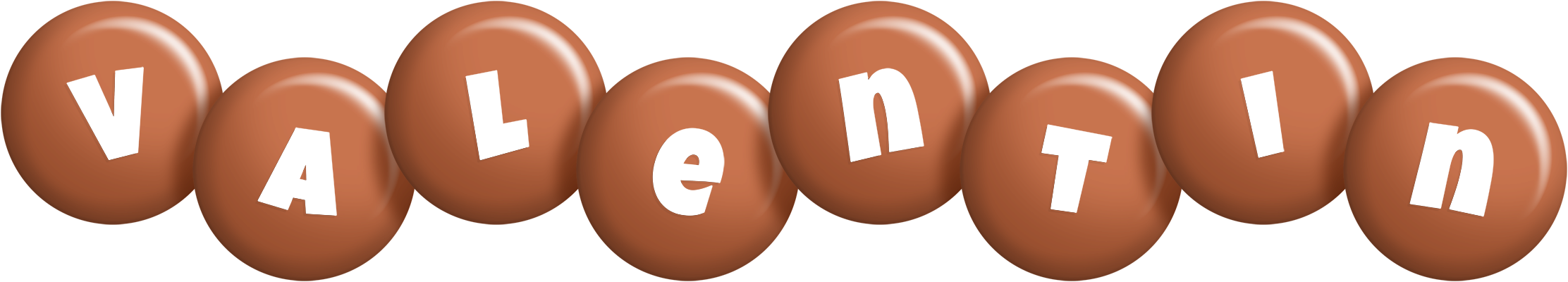 Valentin candy-brown logo