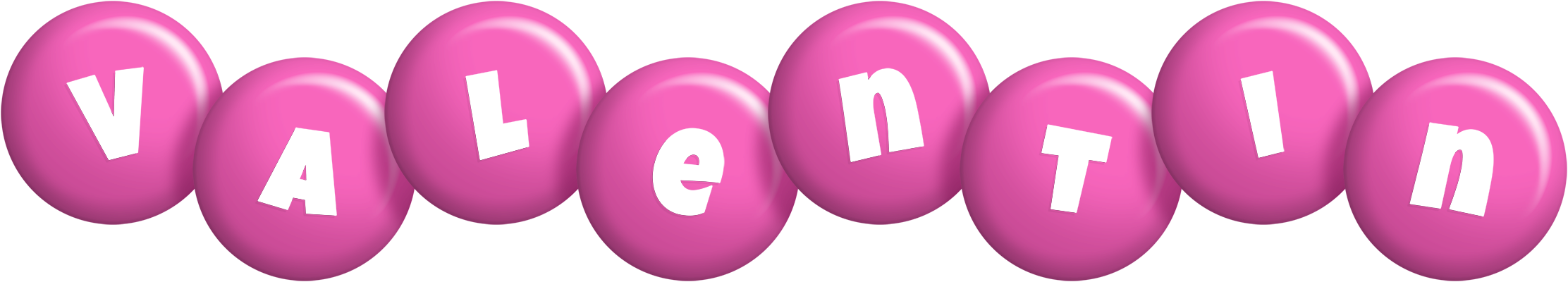 Valentin candy-pink logo