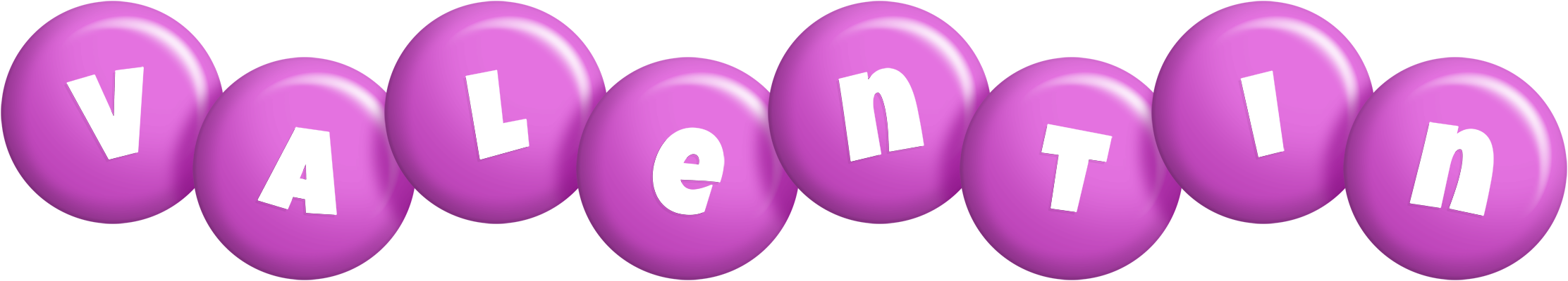 Valentin candy-purple logo