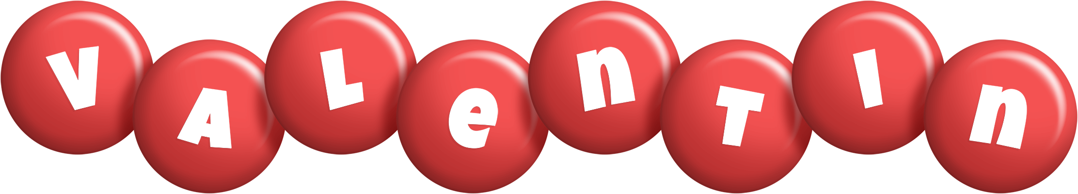 Valentin candy-red logo