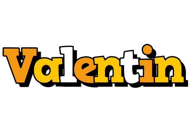 Valentin cartoon logo