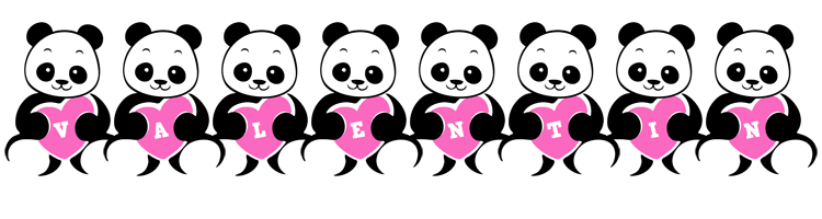 Valentin love-panda logo