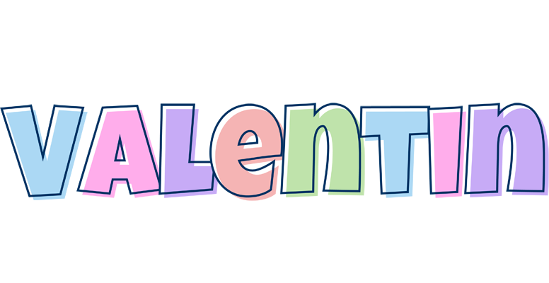 Valentin pastel logo