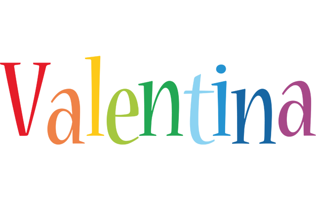 Valentina birthday logo