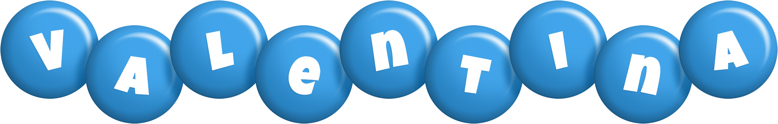 Valentina candy-blue logo