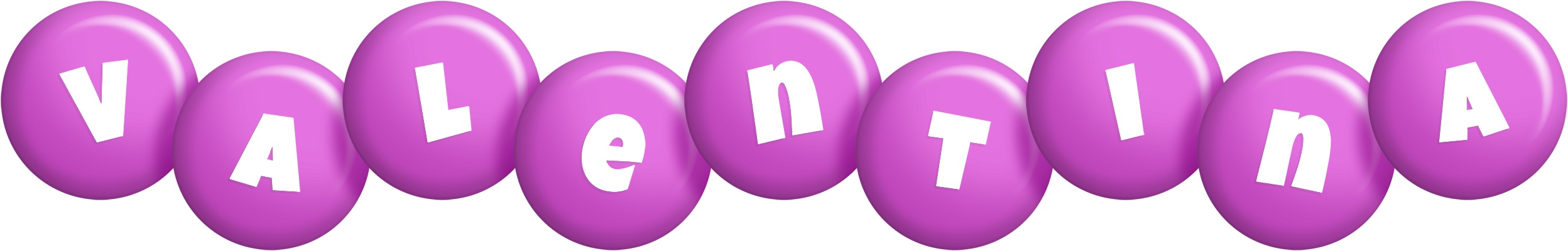Valentina candy-purple logo